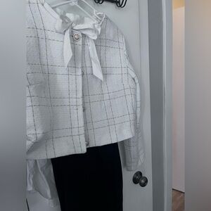 NWOT Plaid Button Jacket